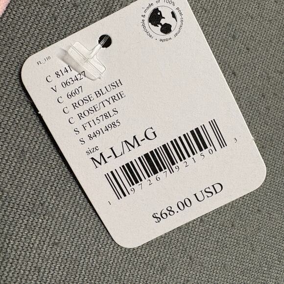 FREE PEOPLE‎ Meg Seamless V-Neck Bodysuit Rose Blush Pink Size M-L Intimately - Picture 6 of 11